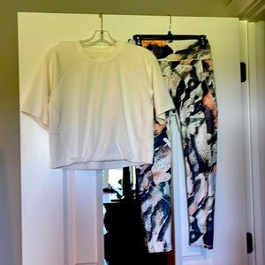 FLX from kohls cream top pattern bottoms